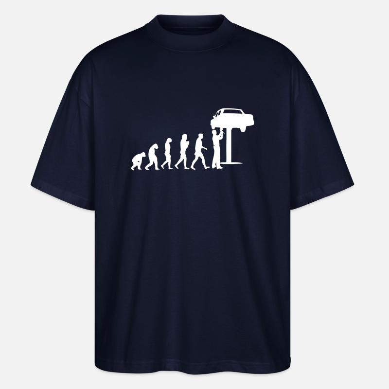 Mechanic Evolution - Stanley/Stella Oversized Unisex Organic T-shirt Blaster 2.0 - navy