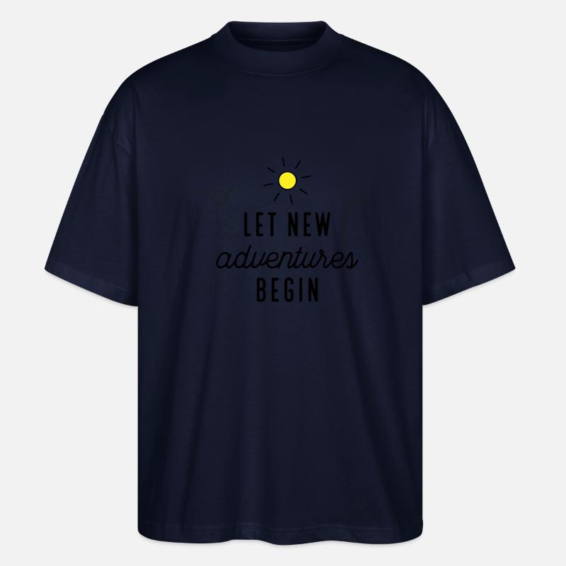 Abenteuer beziehungsweise Neuanfang - Stanley/Stella Oversized Unisex Bio T-Shirt Blaster 2.0 - Navy