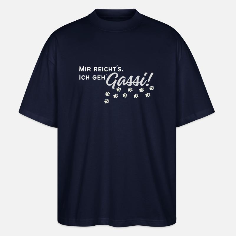 Gassi gehen - Stanley/Stella Oversized Unisex Bio T-Shirt Blaster 2.0 - Navy