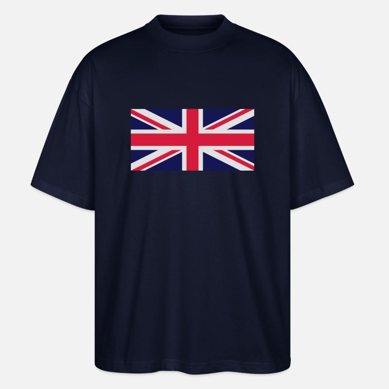 UNION JACK 2 - Stanley/Stella Oversized Unisex Organic T-shirt Blaster 2.0 - navy