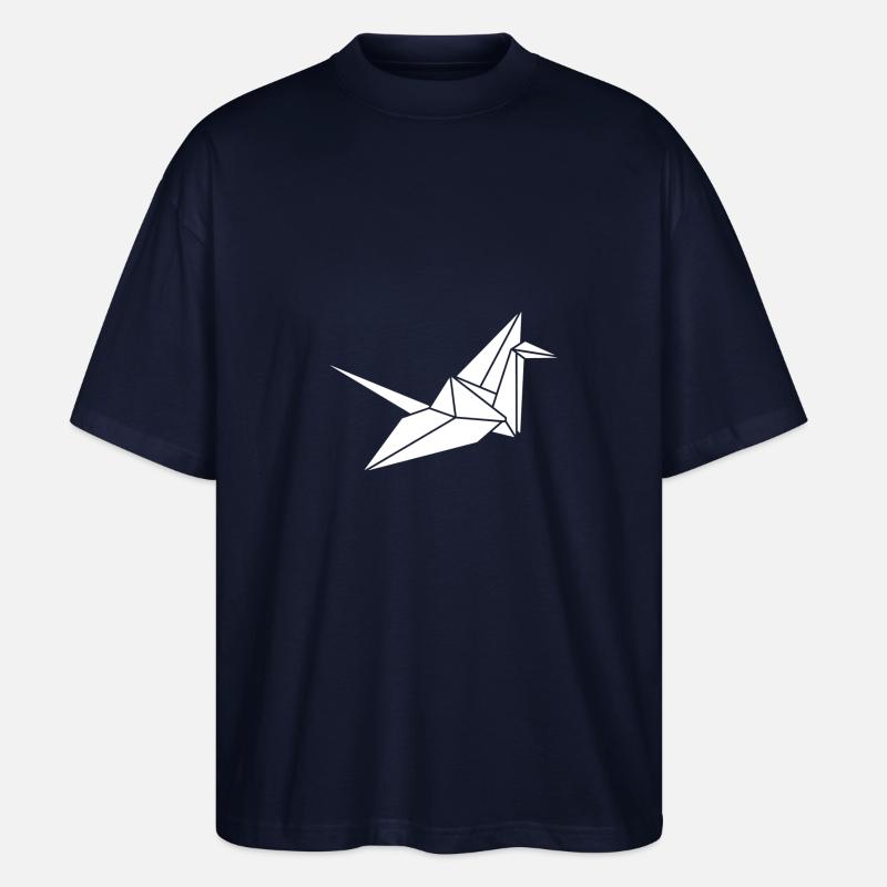 White Kranich - Stanley/Stella Oversized Unisex Bio T-Shirt Blaster 2.0 - Navy