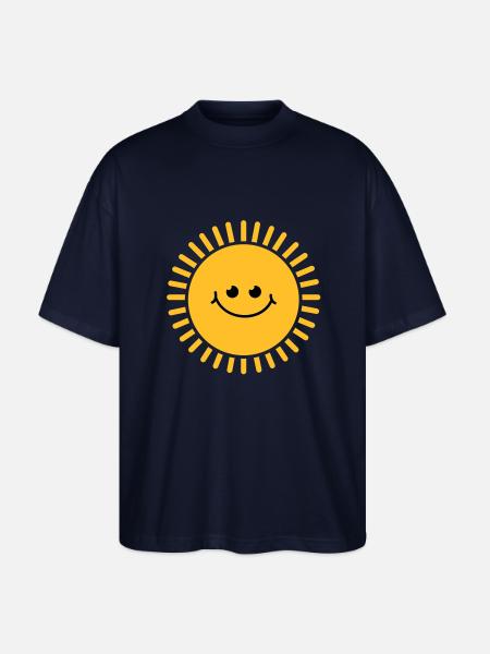 sun_baby_r2 - Stanley/Stella Oversized Unisex Organic T-shirt Blaster 2.0 - navy