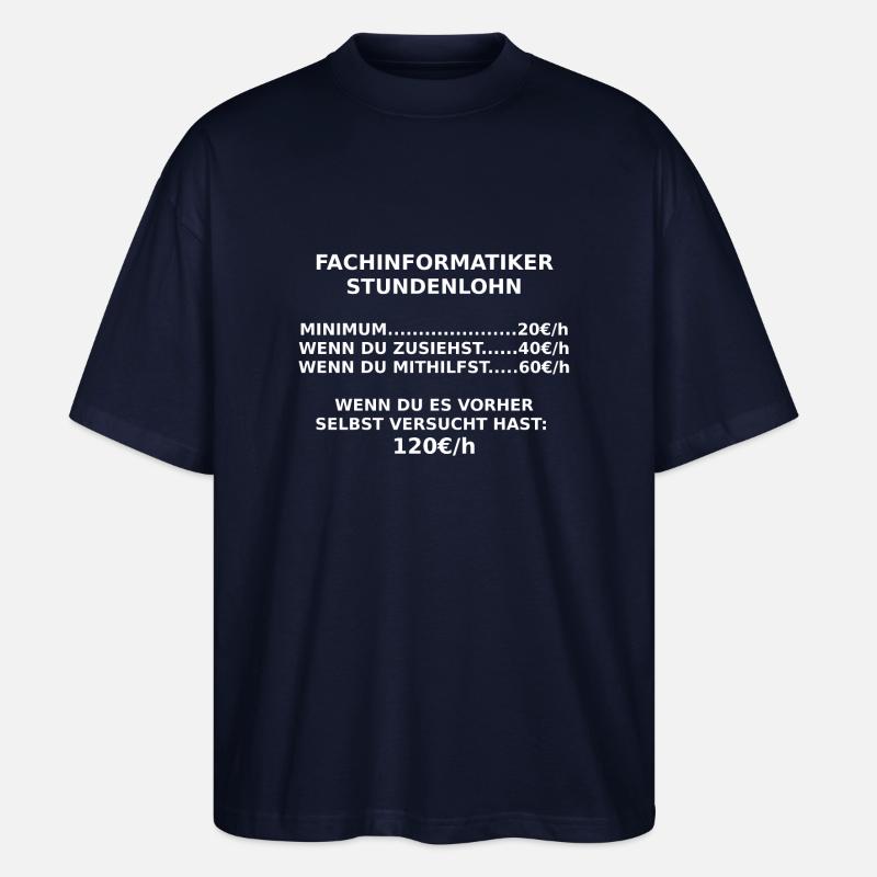 fachinformatiker - Stanley/Stella Oversized Unisex Bio T-Shirt Blaster 2.0 - Navy