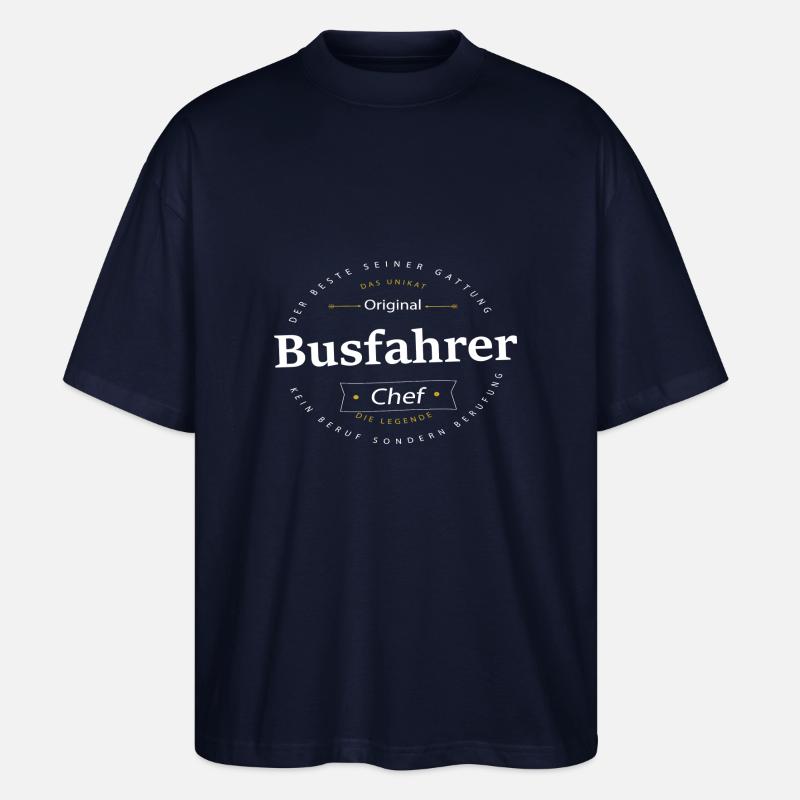 Beruf Busfahrer - Stanley/Stella Oversized Unisex Bio T-Shirt Blaster 2.0 - Navy