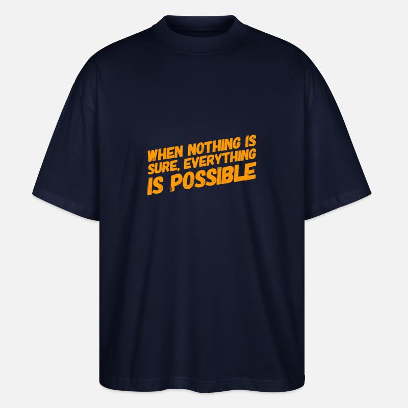 ich bin ein Optimist - Stanley/Stella Oversized Unisex Bio T-Shirt Blaster 2.0 - Navy