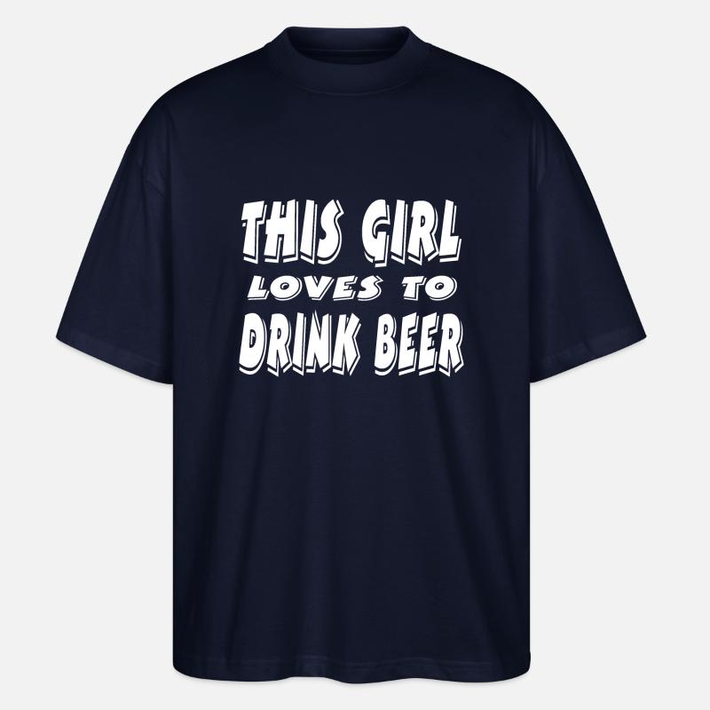 Bier - Stanley/Stella Oversized Unisex Bio T-Shirt Blaster 2.0 - Navy
