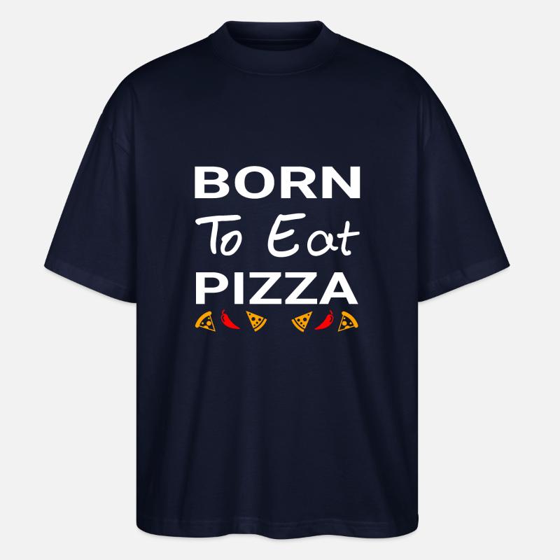 Pizza - Stanley/Stella Oversized Unisex Bio T-Shirt Blaster 2.0 - Navy