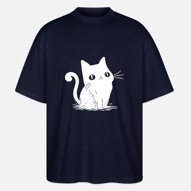 Kleines Süsses Kätzchen - Stanley/Stella Oversized Unisex Bio T-Shirt Blaster 2.0 - Navy