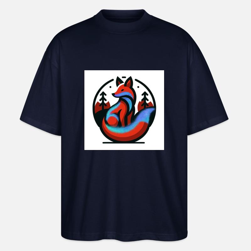 Wandelfuchs - Stanley/Stella Oversized Unisex Bio T-Shirt Blaster 2.0 - Navy