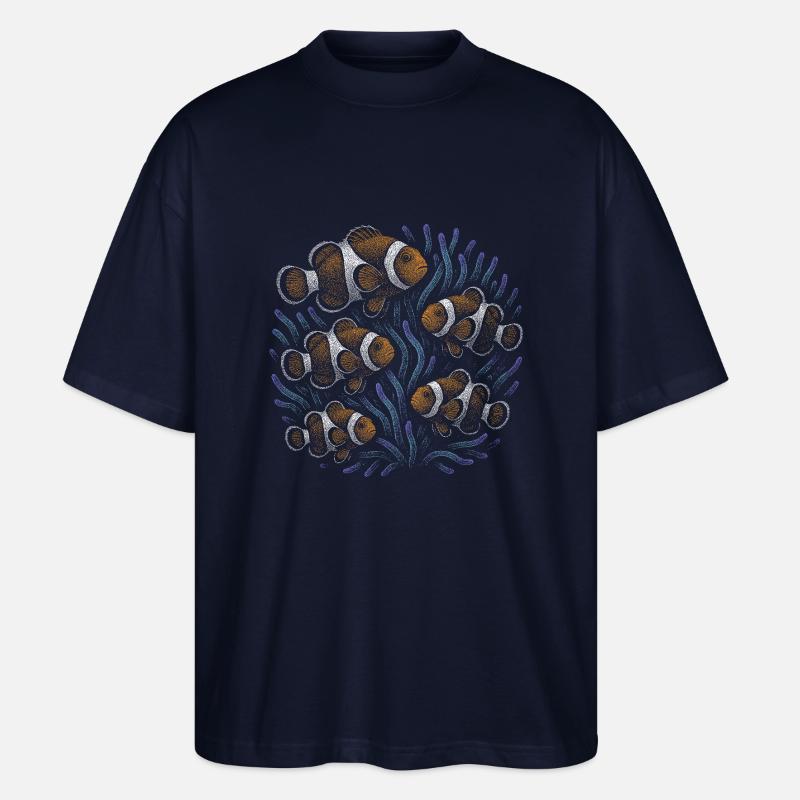 Clownfisch - Stanley/Stella Oversized Unisex Bio T-Shirt Blaster 2.0 - Navy