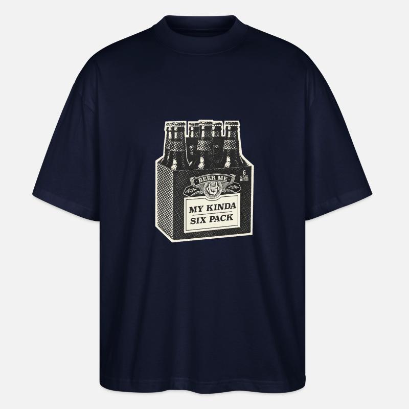 Mon Kinda Six Pack - T-shirt bio Blaster 2.0 coupe oversize Stanley/Stella Unisexe - marine