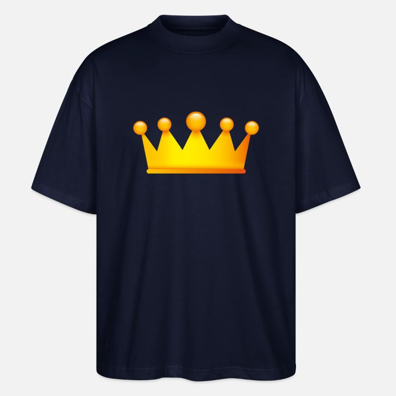 Smiley Crown - Stanley/Stella Oversized Unisex Bio T-Shirt Blaster 2.0 - Navy