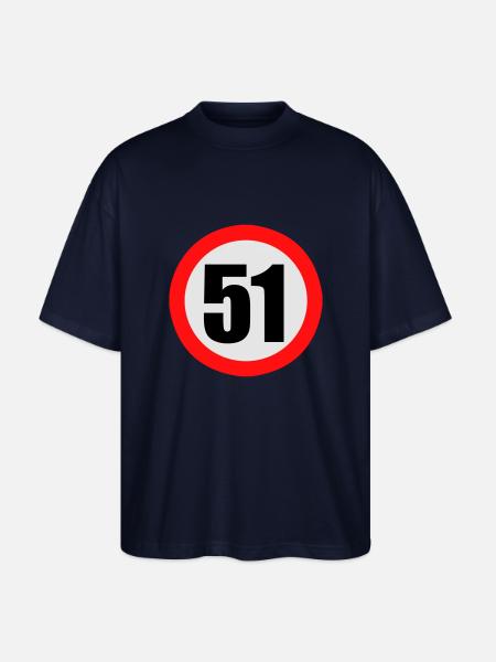 Panneau de limitation 51 - T-shirt bio Blaster 2.0 coupe oversize Stanley/Stella Unisexe - marine