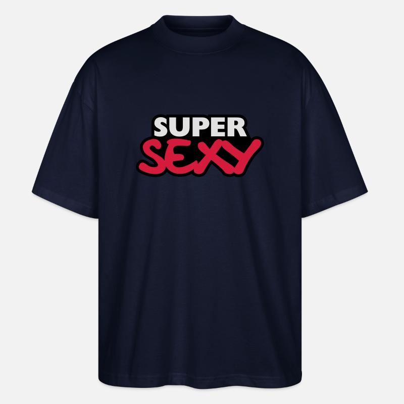 Super Sexy Design - T-shirt bio Blaster 2.0 coupe oversize Stanley/Stella Unisexe - marine