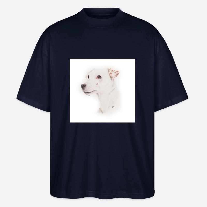 Jack Russell, Trillerpfeife - Stanley/Stella Oversized Unisex Bio T-Shirt Blaster 2.0 - Navy