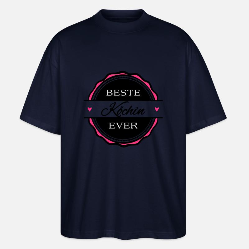 Beste Köchin ever - Stanley/Stella Oversized Unisex Bio T-Shirt Blaster 2.0 - Navy