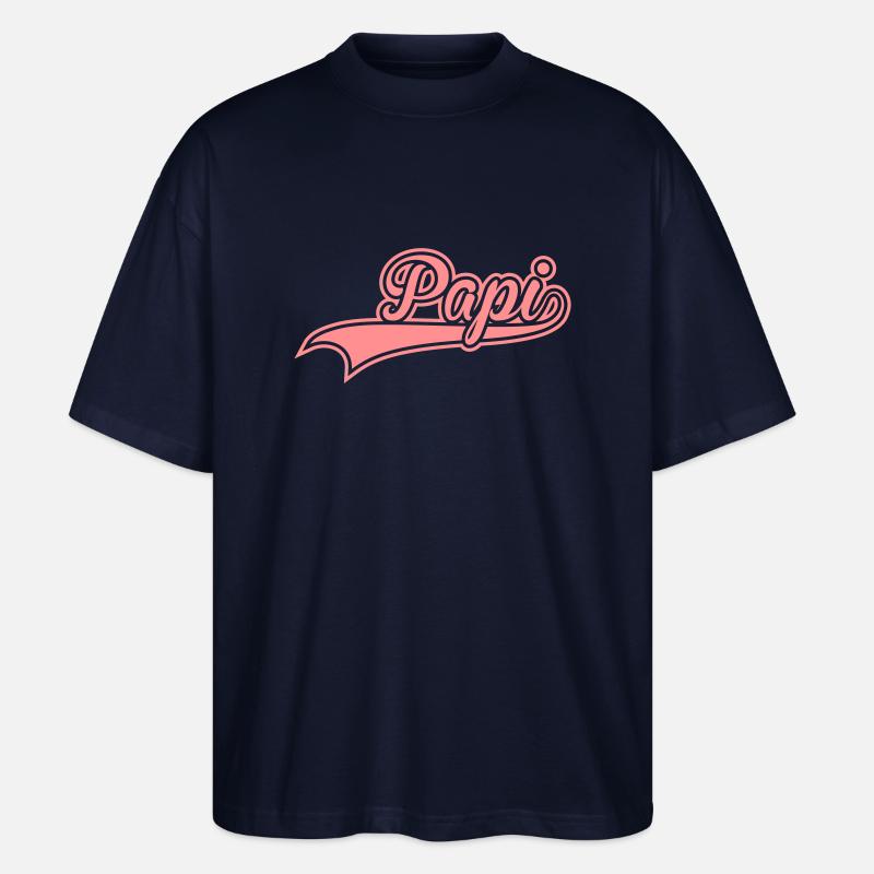 papi - Stanley/Stella Oversized Unisex Bio T-Shirt Blaster 2.0 - Navy