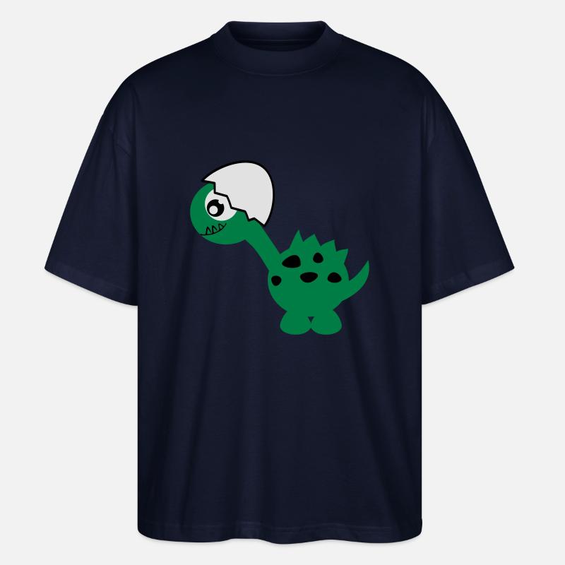 Dino - Monstamoons - Stanley/Stella Oversized Unisex Bio T-Shirt Blaster 2.0 - Navy