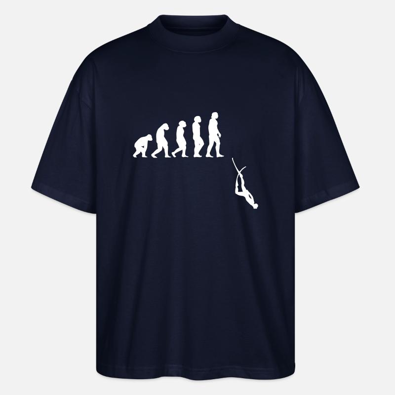 Évolution de l'apnée plongée - T-shirt bio Blaster 2.0 coupe oversize Stanley/Stella Unisexe - marine