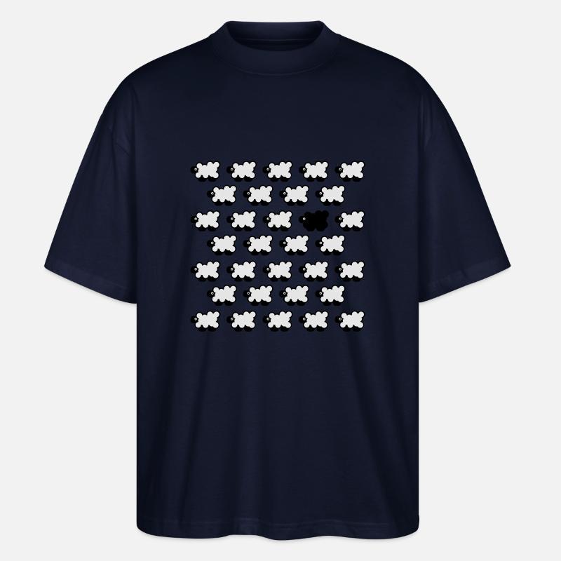 Schwarzes Schaf 2C - Stanley/Stella Oversized Unisex Bio T-Shirt Blaster 2.0 - Navy