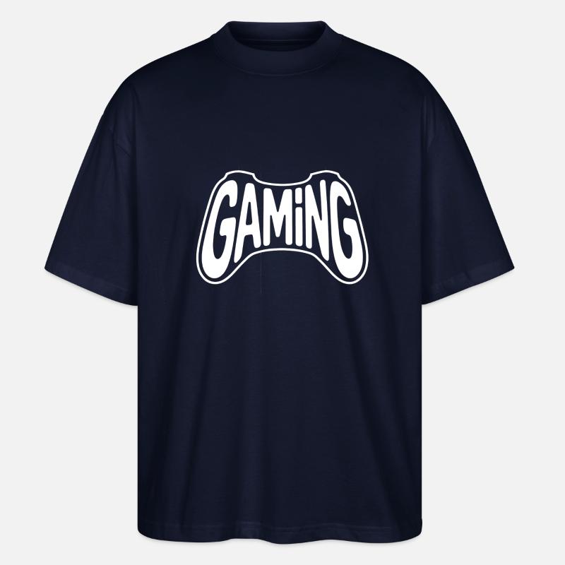 Gaming - Cooles Controller-Logo - Stanley/Stella Oversized Unisex Bio T-Shirt Blaster 2.0 - Navy