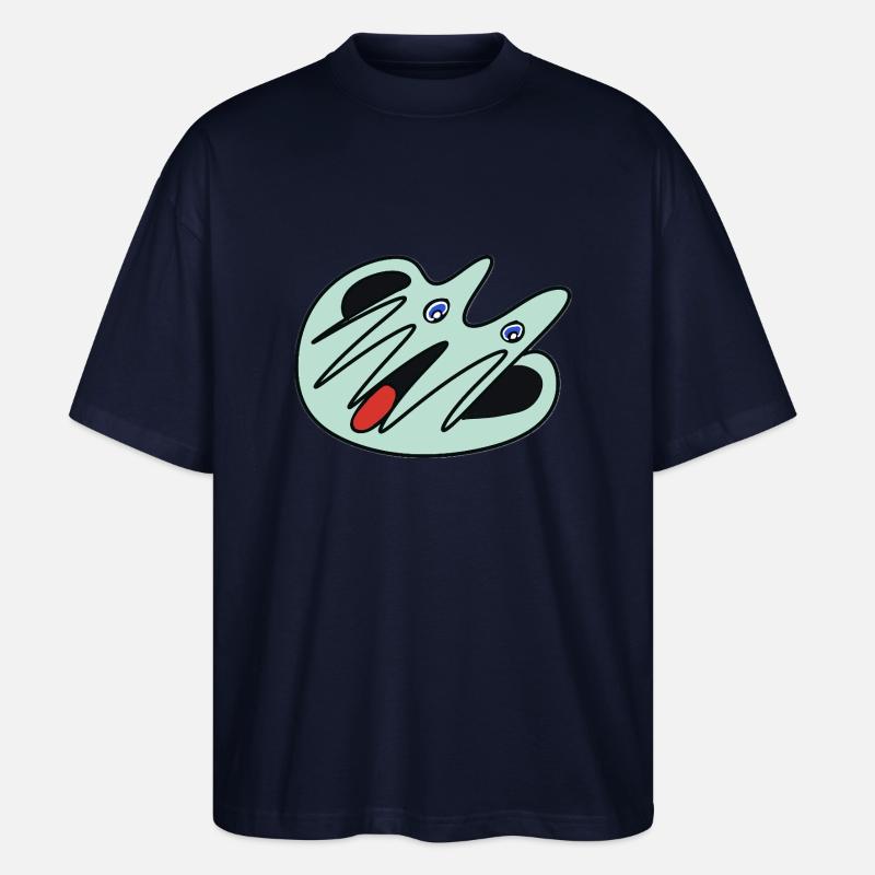 Comic-Geist-smag - Stanley/Stella Oversized Unisex Bio T-Shirt Blaster 2.0 - Navy