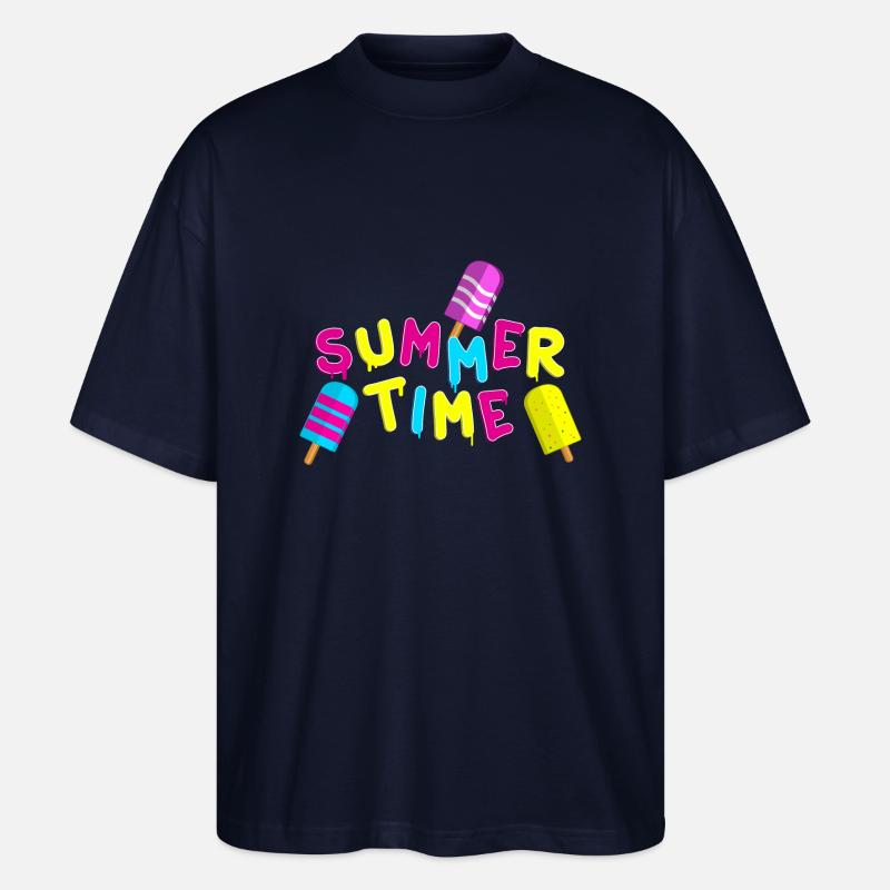 Summer Time - Stanley/Stella Oversized Unisex Bio T-Shirt Blaster 2.0 - Navy