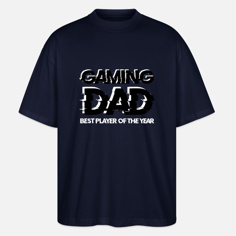 Gaming DAD Idee Geschenk w - Stanley/Stella Oversized Unisex Bio T-Shirt Blaster 2.0 - Navy