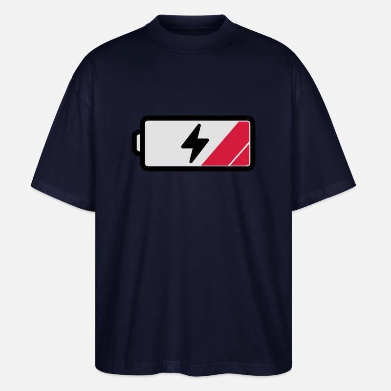 Akku low - Stanley/Stella Oversized Unisex Bio T-Shirt Blaster 2.0 - Navy