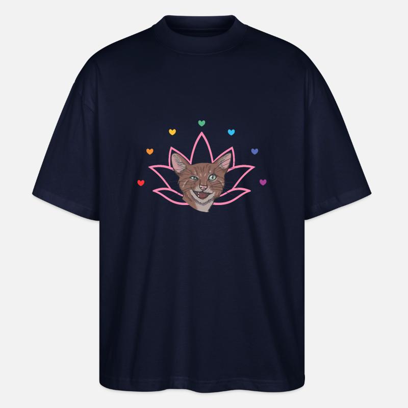 Chakra Katze - Stanley/Stella Oversized Unisex Bio T-Shirt Blaster 2.0 - Navy