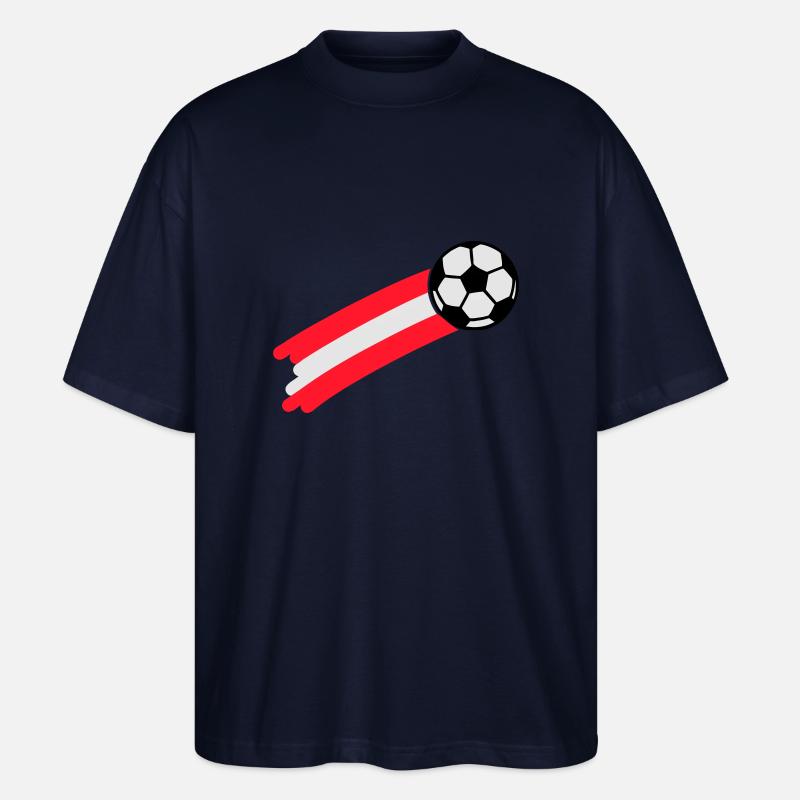 austria flag - Stanley/Stella Oversized Unisex Bio T-Shirt Blaster 2.0 - Navy