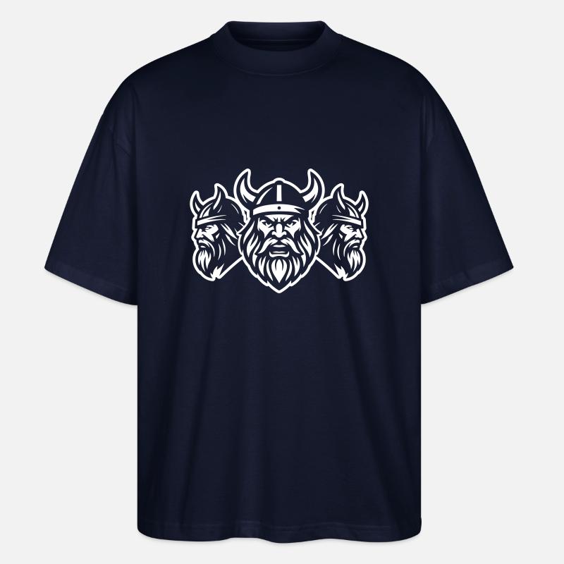 Équipe de guerriers vikings - T-shirt bio Blaster 2.0 coupe oversize Stanley/Stella Unisexe - marine