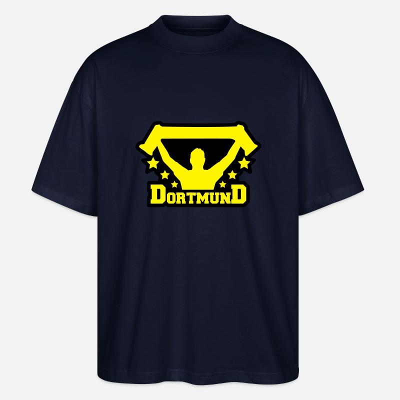 dortmund_fan_r2 - Stanley/Stella Oversized Unisex Bio T-Shirt Blaster 2.0 - Navy