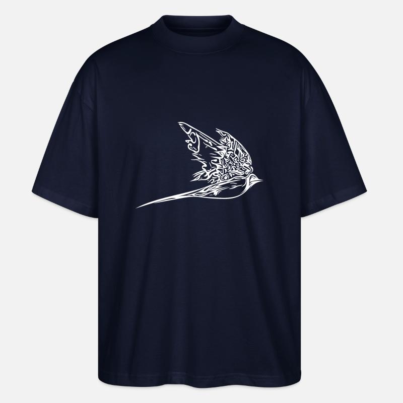 Elegante Schwalbe im Flug - Stanley/Stella Oversized Unisex Bio T-Shirt Blaster 2.0 - Navy