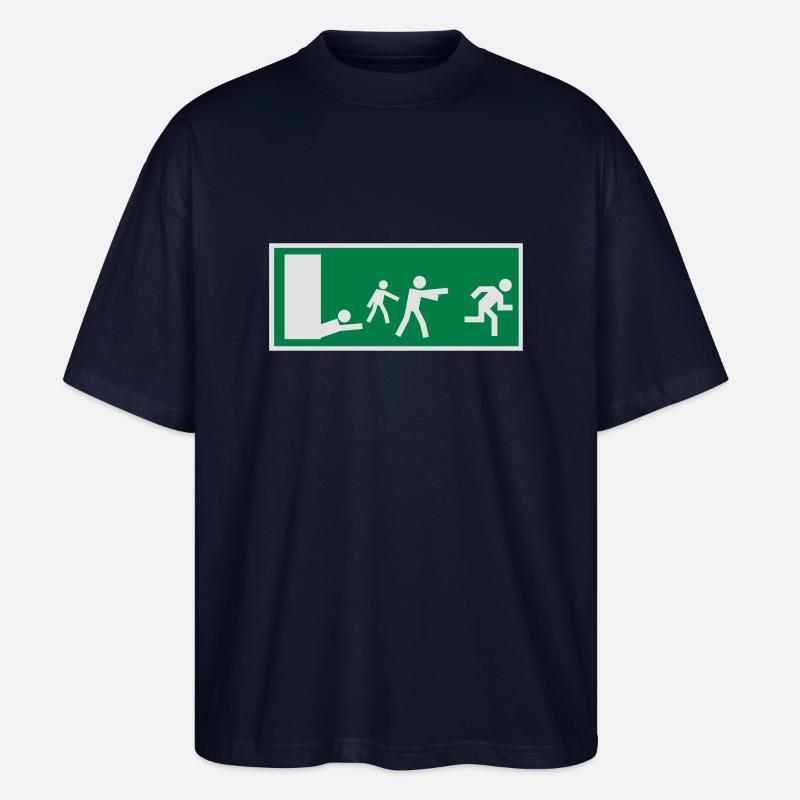 ZOMBIESNOEXIT - Stanley/Stella Oversized Unisex Bio T-Shirt Blaster 2.0 - Navy
