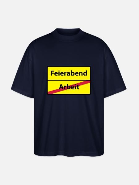Arbeit Feierabend - Stanley/Stella Oversized Unisex Bio T-Shirt Blaster 2.0 - Navy