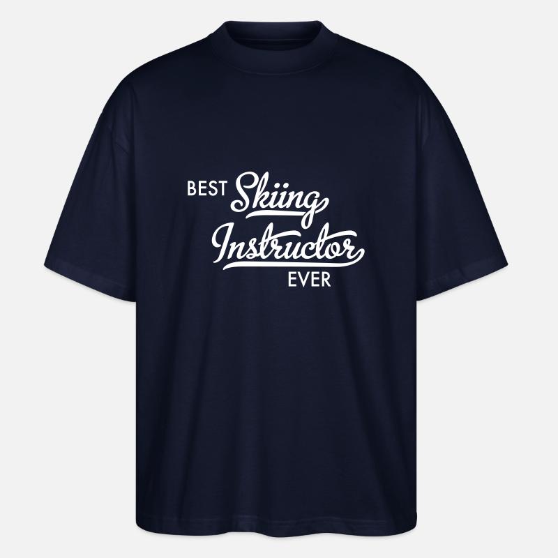 Moniteur de ski - T-shirt bio Blaster 2.0 coupe oversize Stanley/Stella Unisexe - marine