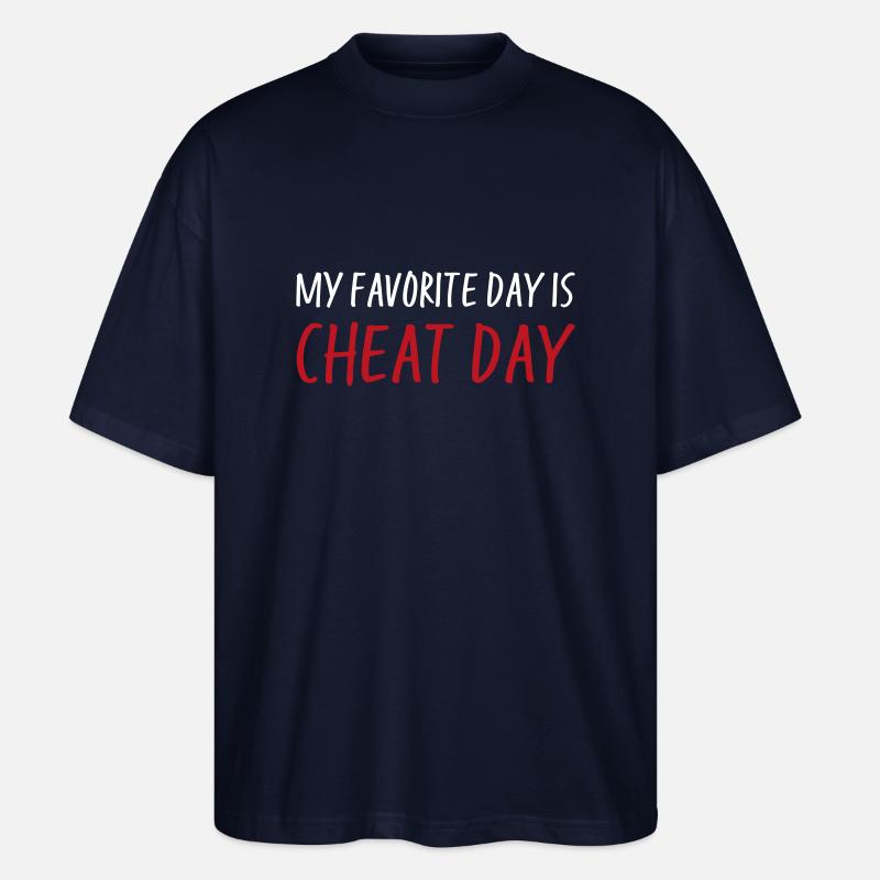cheat day - Stanley/Stella Oversized Unisex Bio T-Shirt Blaster 2.0 - Navy