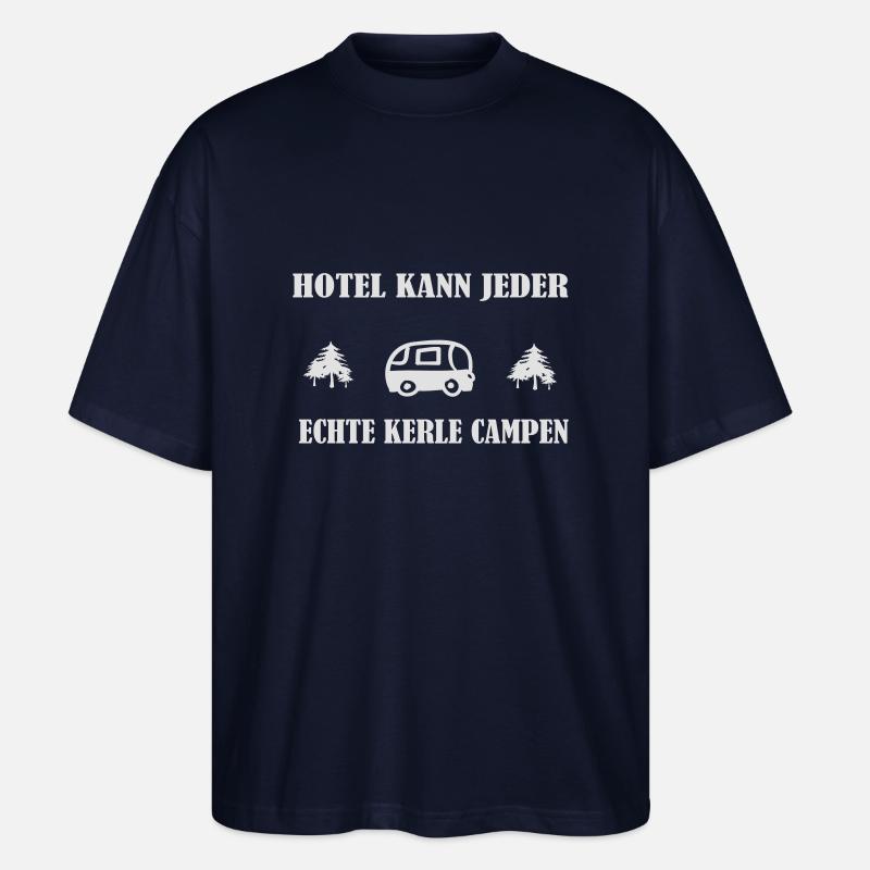 Echte Kerle Campen - Stanley/Stella Oversized Unisex Bio T-Shirt Blaster 2.0 - Navy