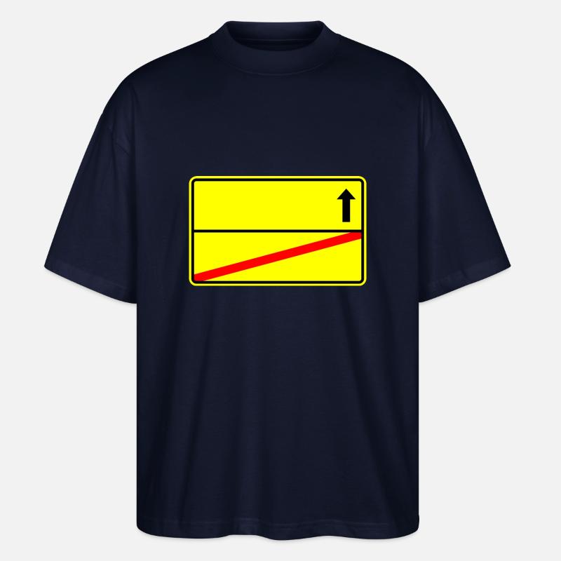 Panneau de signalisation modèle - T-shirt bio Blaster 2.0 coupe oversize Stanley/Stella Unisexe - marine