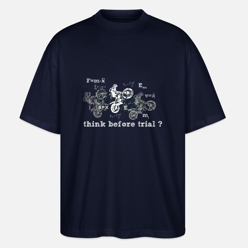 Think before Trial? - Stanley/Stella Oversized Unisex Bio T-Shirt Blaster 2.0 - Navy