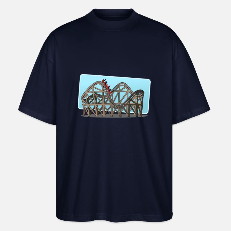 Achterbahn - Stanley/Stella Oversized Unisex Bio T-Shirt Blaster 2.0 - Navy