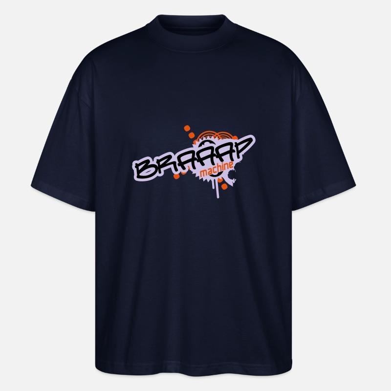 Braaap Machine - Stanley/Stella Oversized Unisex Bio T-Shirt Blaster 2.0 - Navy