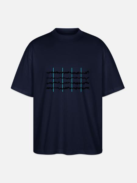 brainwaves - Stanley/Stella Oversized Unisex Bio T-Shirt Blaster 2.0 - Navy