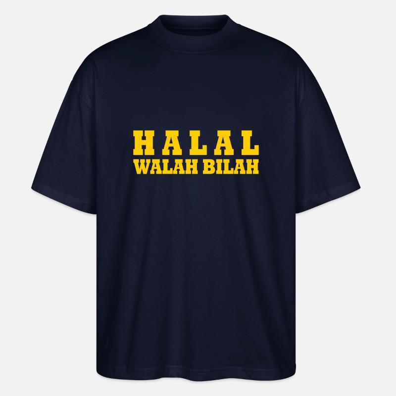Halal walah bilah - Stanley/Stella Oversized Unisex Bio T-Shirt Blaster 2.0 - Navy