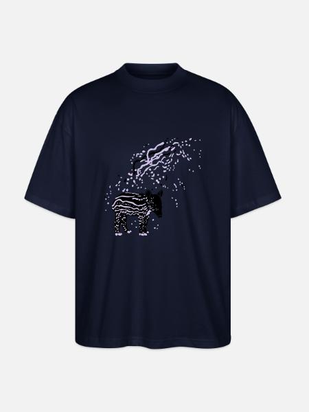 PLUX Tapir - Stanley/Stella Oversized Unisex Bio T-Shirt Blaster 2.0 - Navy