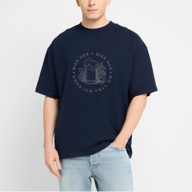 Bees here - Oder ich fall um! Stanley/Stella Oversized Unisex Organic T-shirt Blaster 2.0