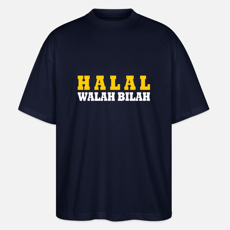Halal walah bilah - Stanley/Stella Oversized Unisex Bio T-Shirt Blaster 2.0 - Navy