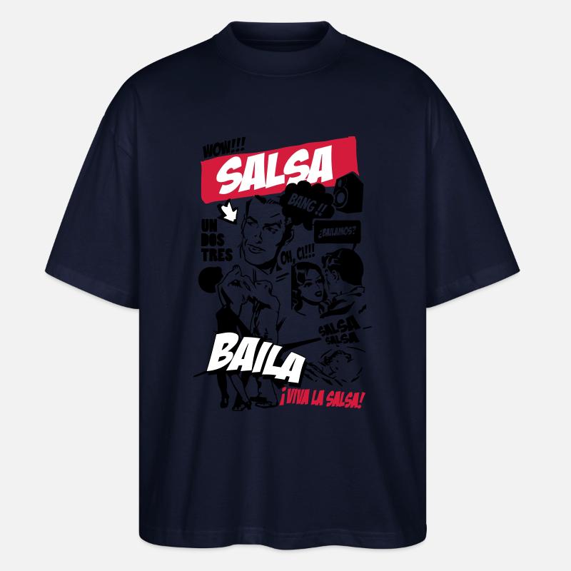 Salsa-comic - Stanley/Stella Oversized Unisex Bio T-Shirt Blaster 2.0 - Navy