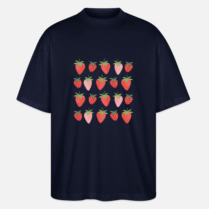Erdbeeren - Stanley/Stella Oversized Unisex Bio T-Shirt Blaster 2.0 - Navy